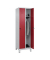 Spind Classic Plus lichtgrau, rubinrot 080010-20 S10001, 2 Schließfächer 60,0 x 50,0 x 195,0 cm